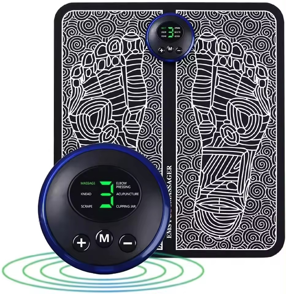 1 or 2 Pack Electric Ems Feet Spa massager Therapy Pain Relax Ems Foot Massage USB Mat