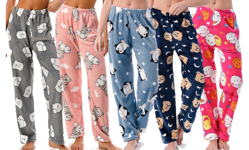 4-Pack Women's Assorted Soft & Plush Pajama Pants
