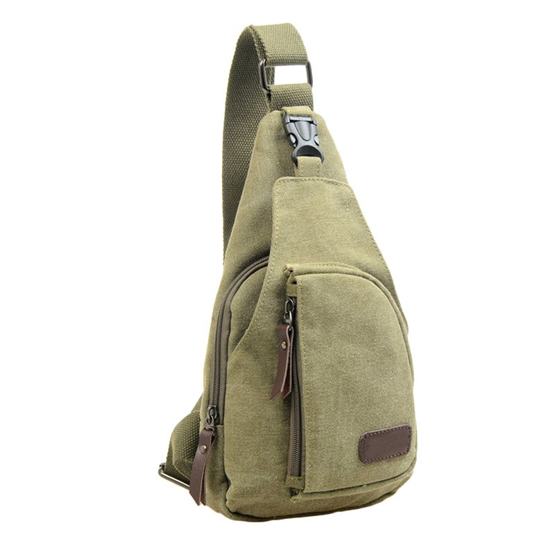 Men's Canvas Crossbody Shoulder Bag Assorted Colors Tanga
