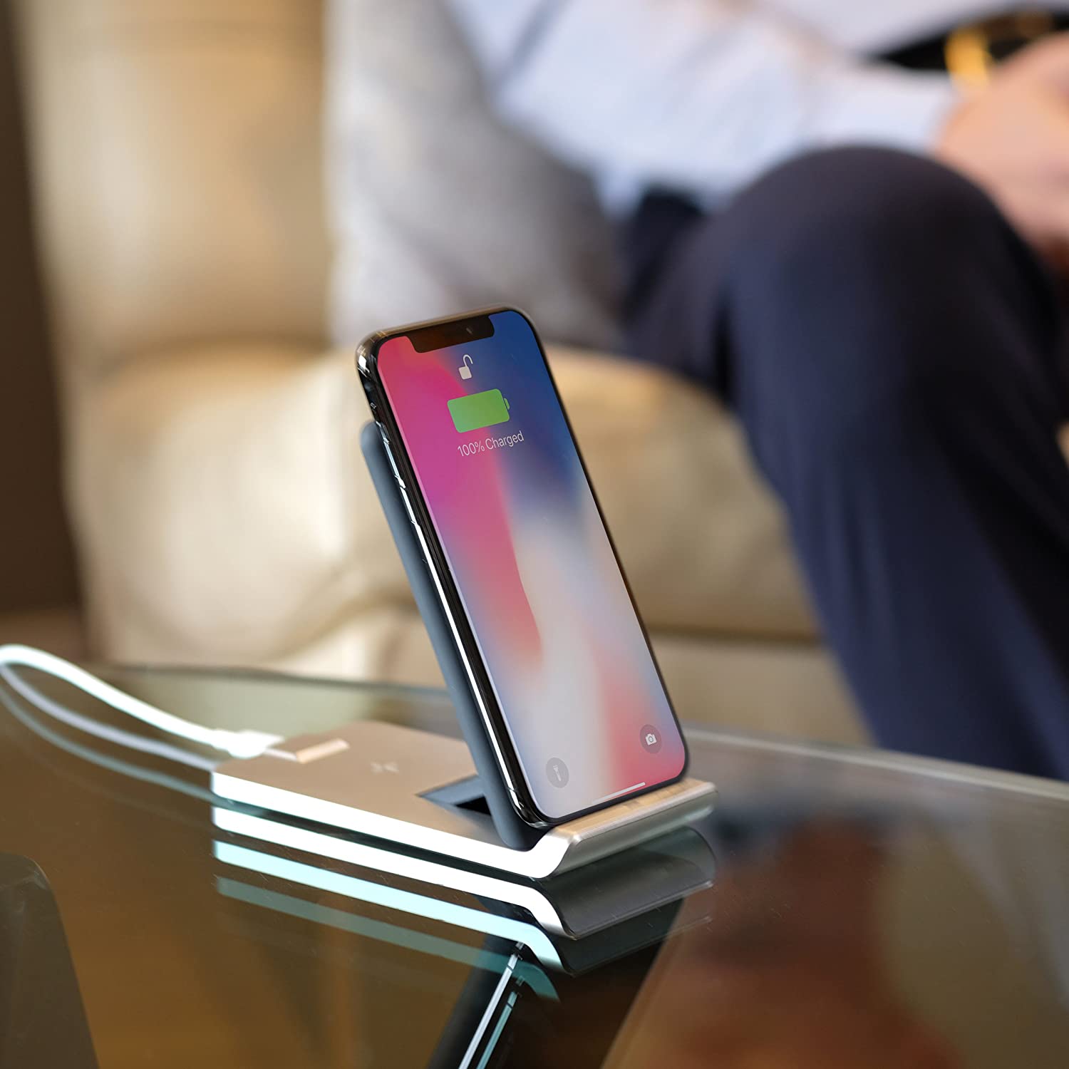 TYLT Fold Universal 10W Wireless Qi Charging Stand - Black