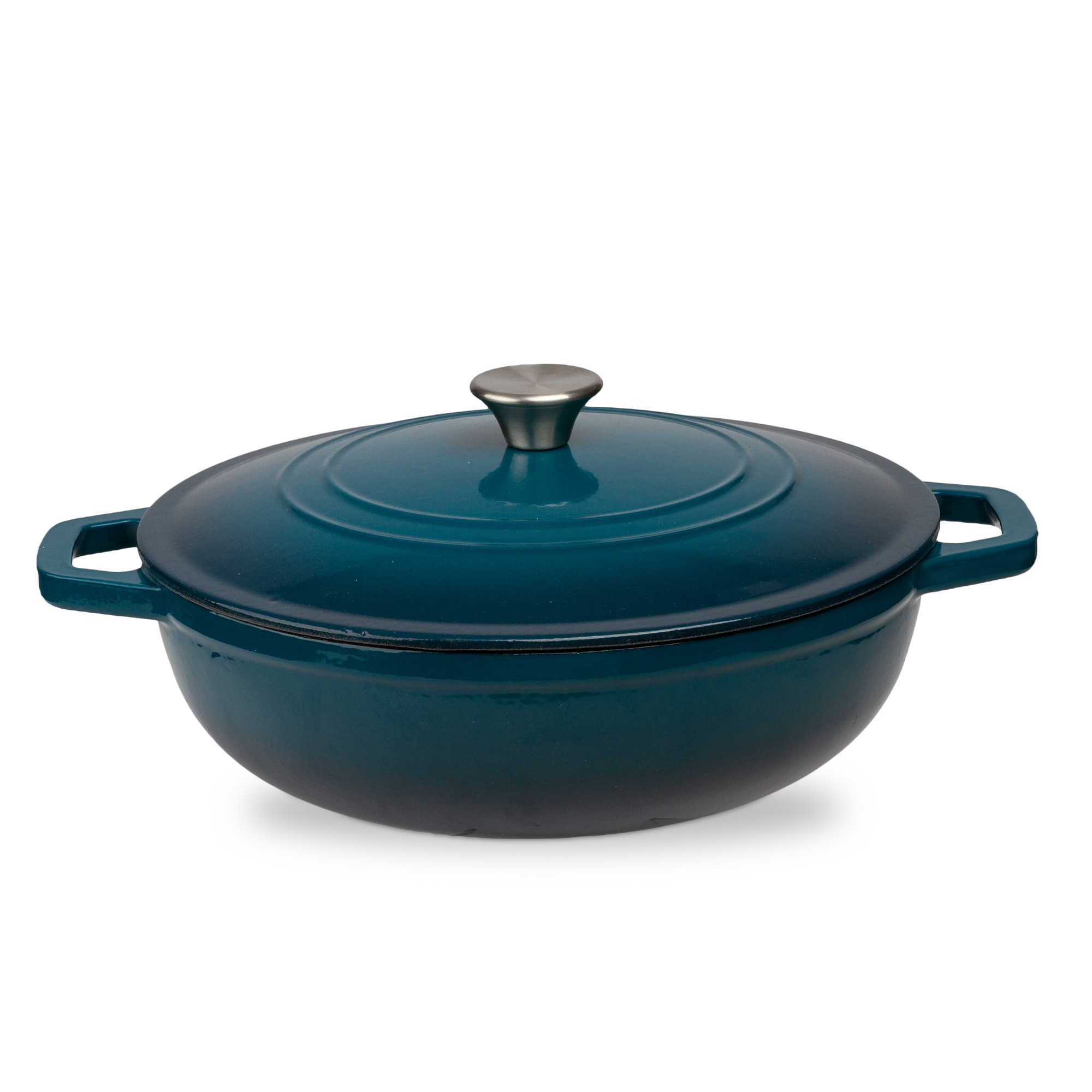 Cast Iron Dutch Oven Casserole – Blue Shadow Enamel 5 Qt. Dutch Oven Pot