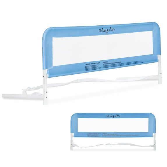 DREAM ON ME ADJUSTABLE TODDLER BED RAIL, BLUE MESH - BLUE