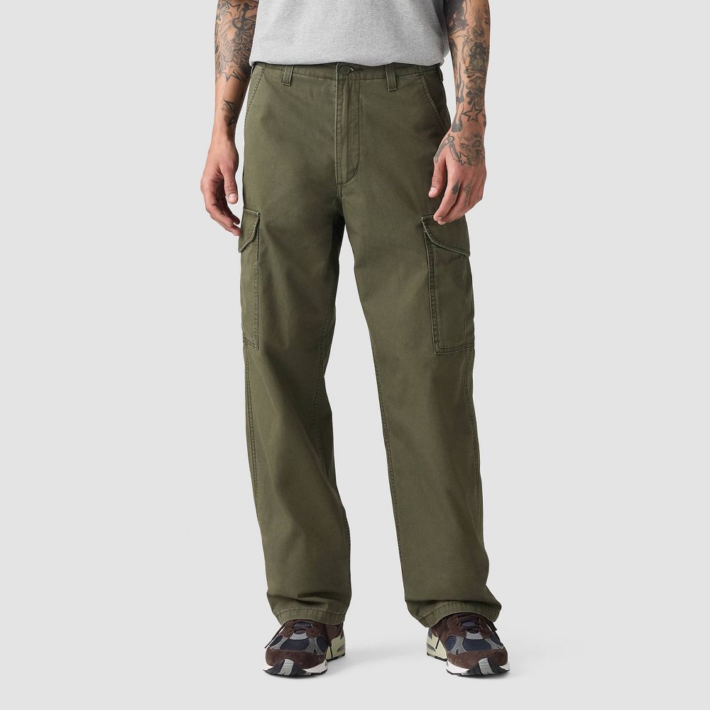 Levi's Men's XX Cargo Baggy Fit Pants - Forest Green 34x32