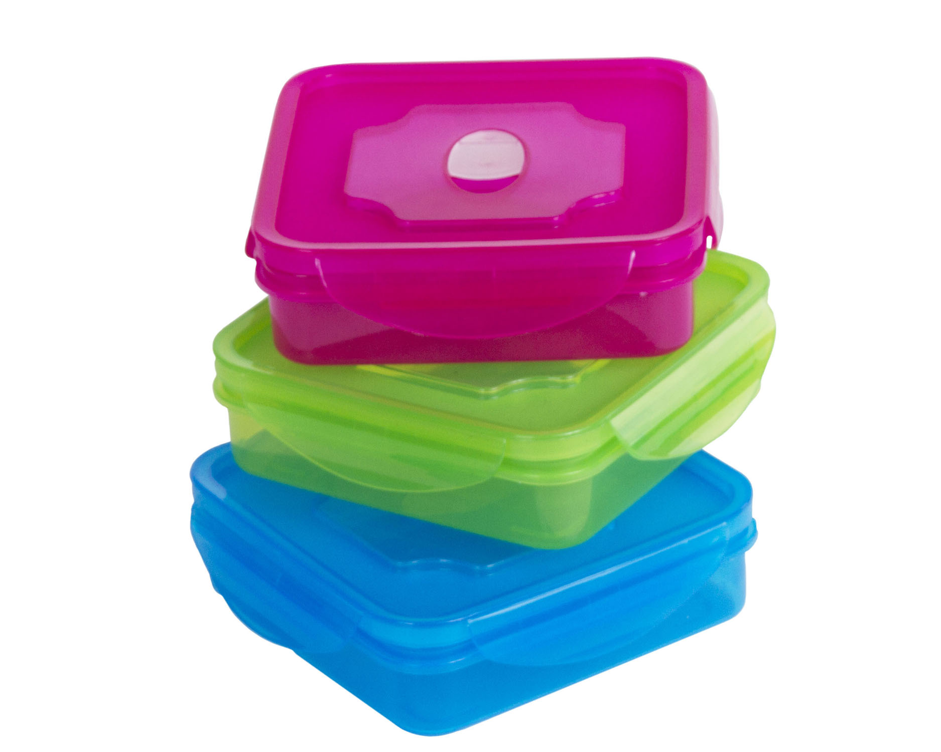 6 Piece Meal Prep Lunch Box Sanwich Bento Box Lunch Container w/Vented Lids