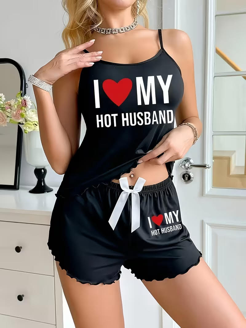 Women's ''I love My Hot Husband'' Sleepwear (2-Piece)