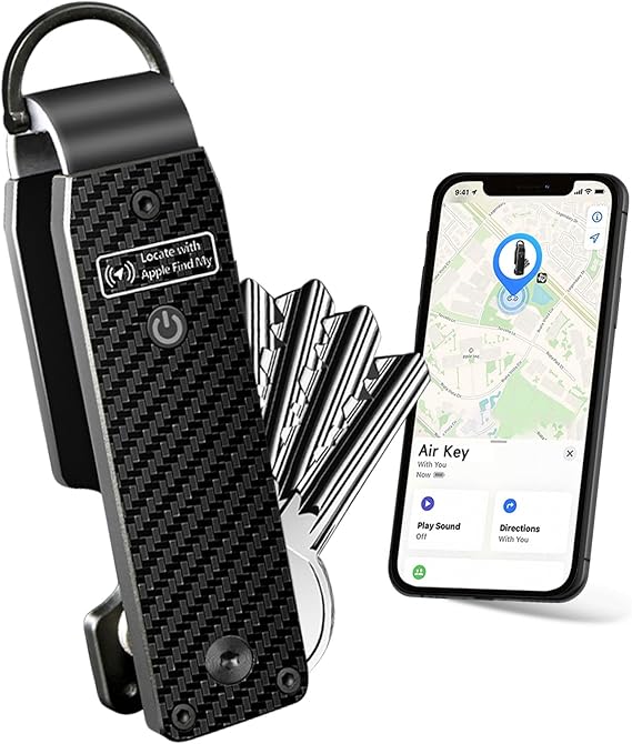 Key Organizer Keychain with Tracker - Multiple Colors