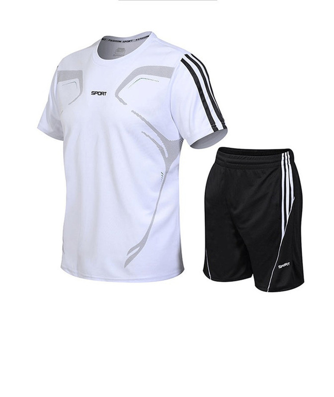 2-Piece Moisture Wicking Workout Set/Jerseys - 5 Colors