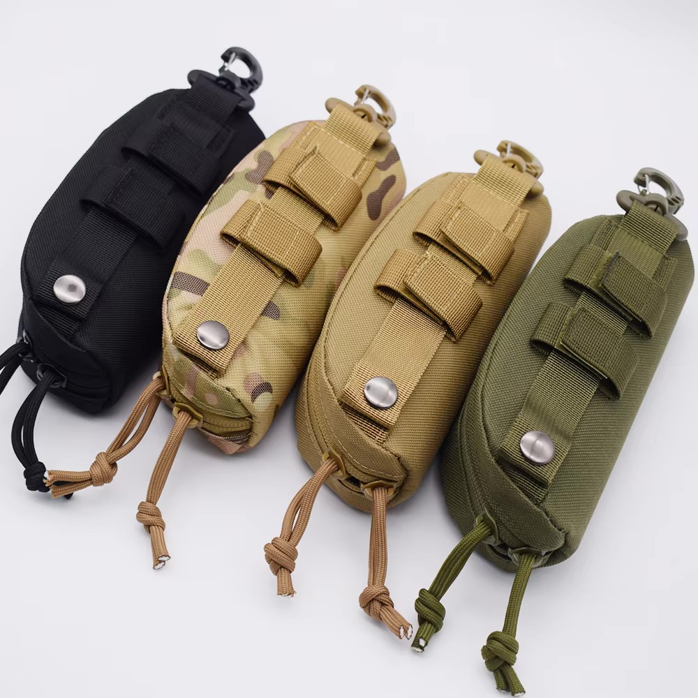 Tactical Molle Pouch Hard Case Fashion Glasses Pouch Outdoor Portable Eyewear Protector Shockproof Dustproof Glasses Case