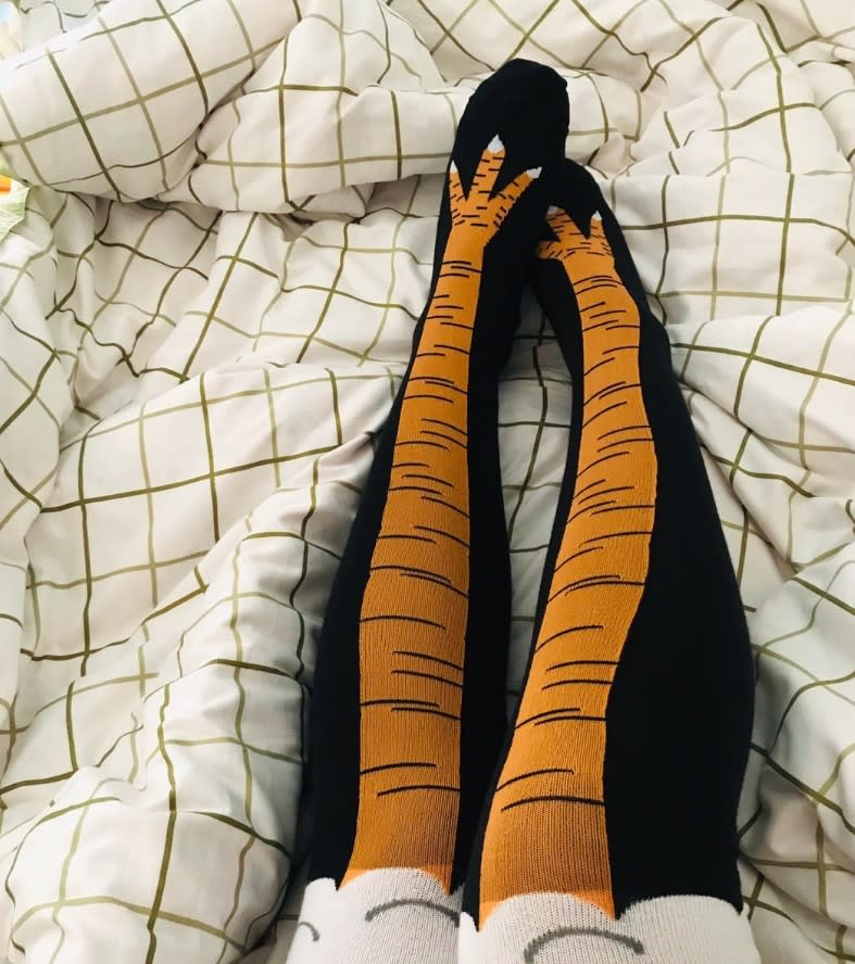 3-Pack Chicken Legs Feet Over The Knee Socks