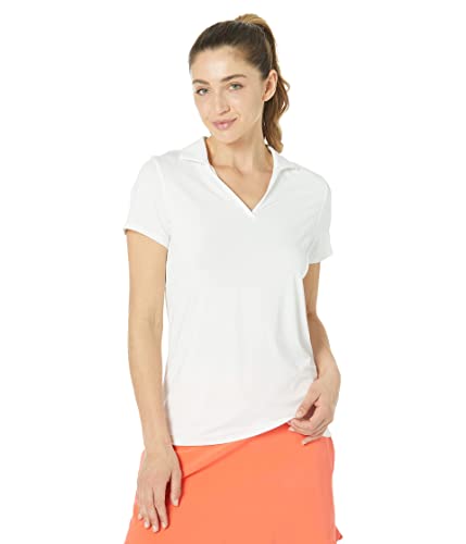 532991-01 PUMA WOMEN'S CLOUDSPUN COAST POLO SIZE L BRIGHT WHITE