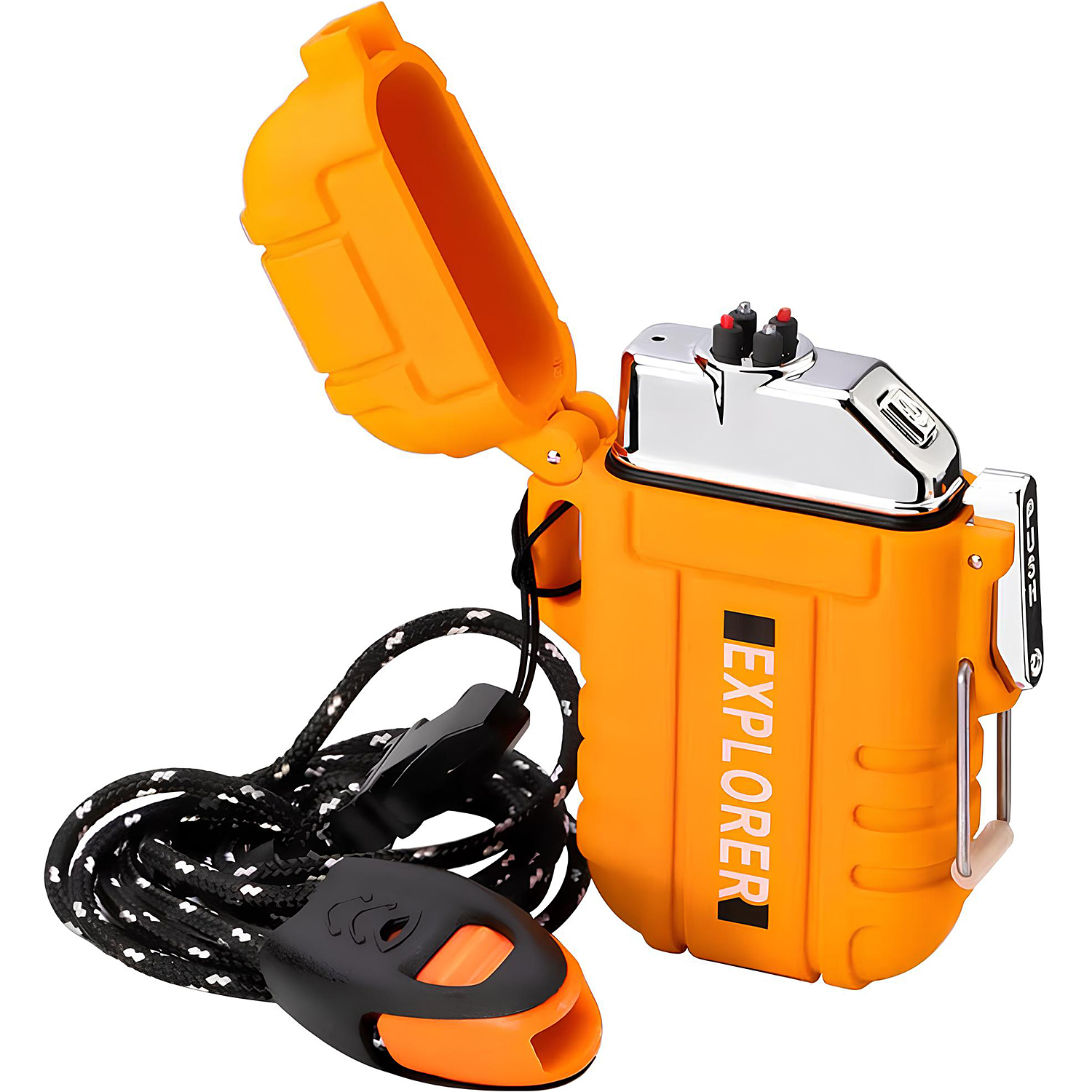 USB Rechargeable Dual Arc Plasma Lighter - Waterproof, Windproof and Portable Electric Lighter