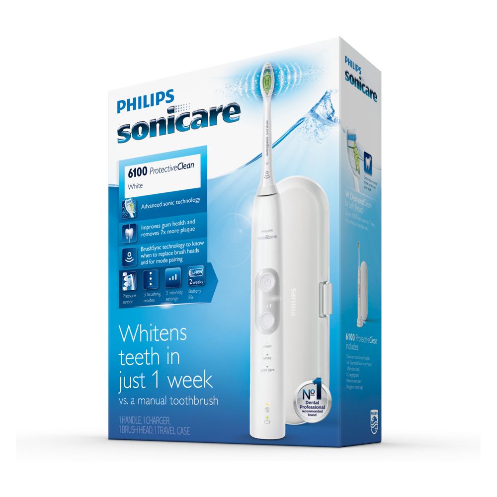 Philips Sonicare ProtectiveClean 6100 Whitening Electric Toothbrush - White