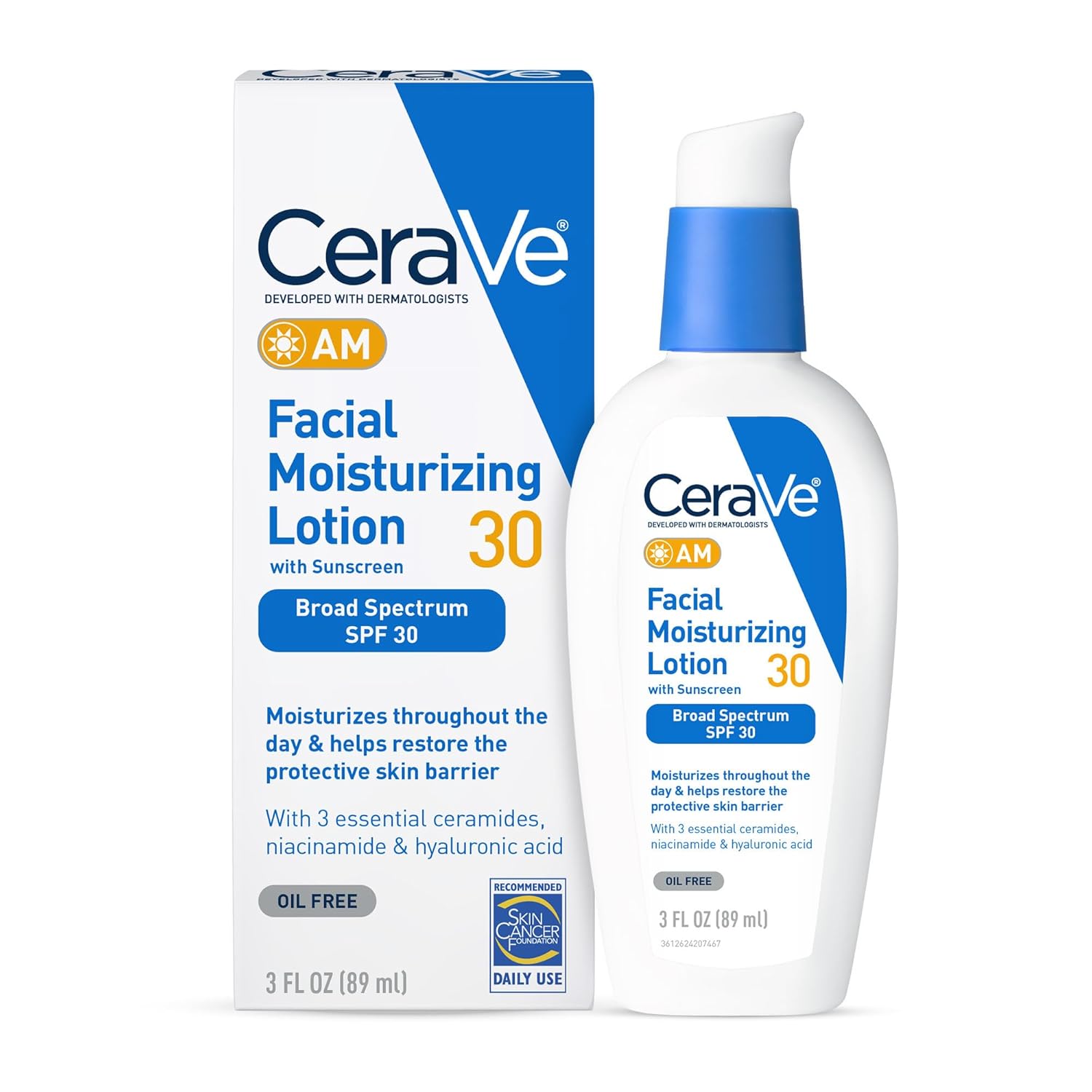 2-Pack CeraVe AM Facial Moisturizer with SPF 30