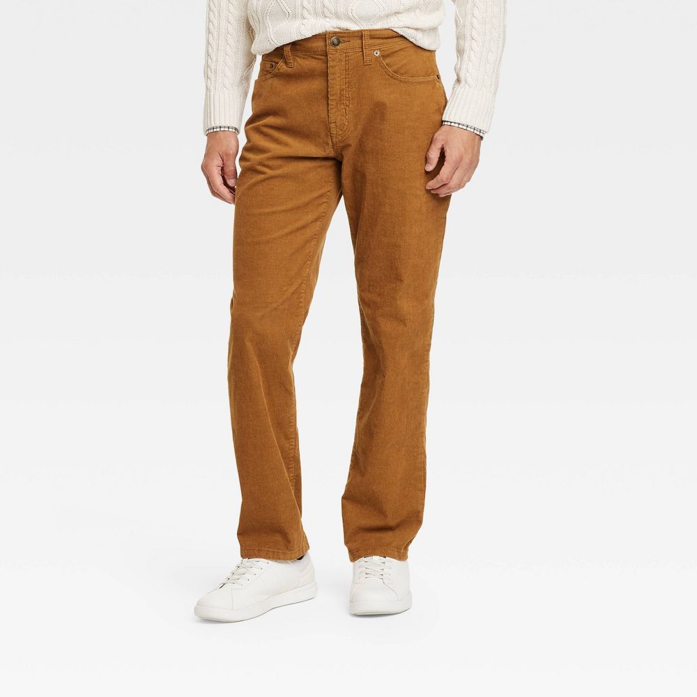 Men's Straight Fit Corduroy 5-Pocket Pants - Goodfellow & Co