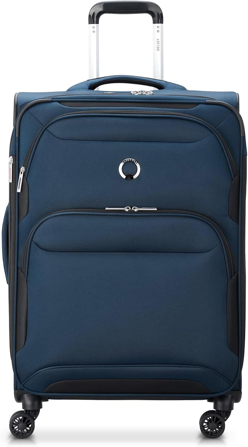 DELSEY PARIS Sky Max 2.0 Softside Expandable Luggage – 21-Inch Carry-On with Spinner Wheels
