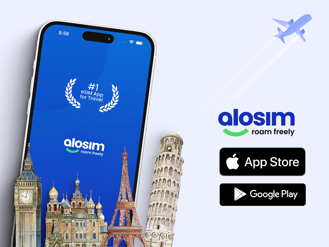 aloSIM Traveler's Mobile Data Plan: $50 Credit Value