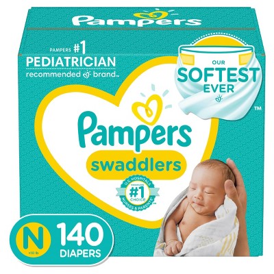 Pampers Swaddlers Diapers (Size 0-6)
