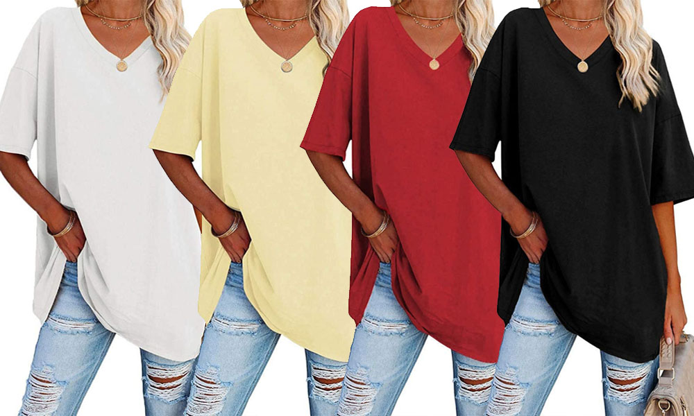 Women’s V-Neck Short Sleeved Top