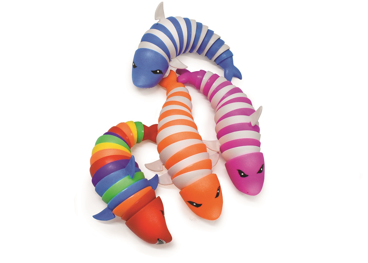 4-Pack Jiggle Wiggle 7-inch Jumbo Fidget Slug Toy