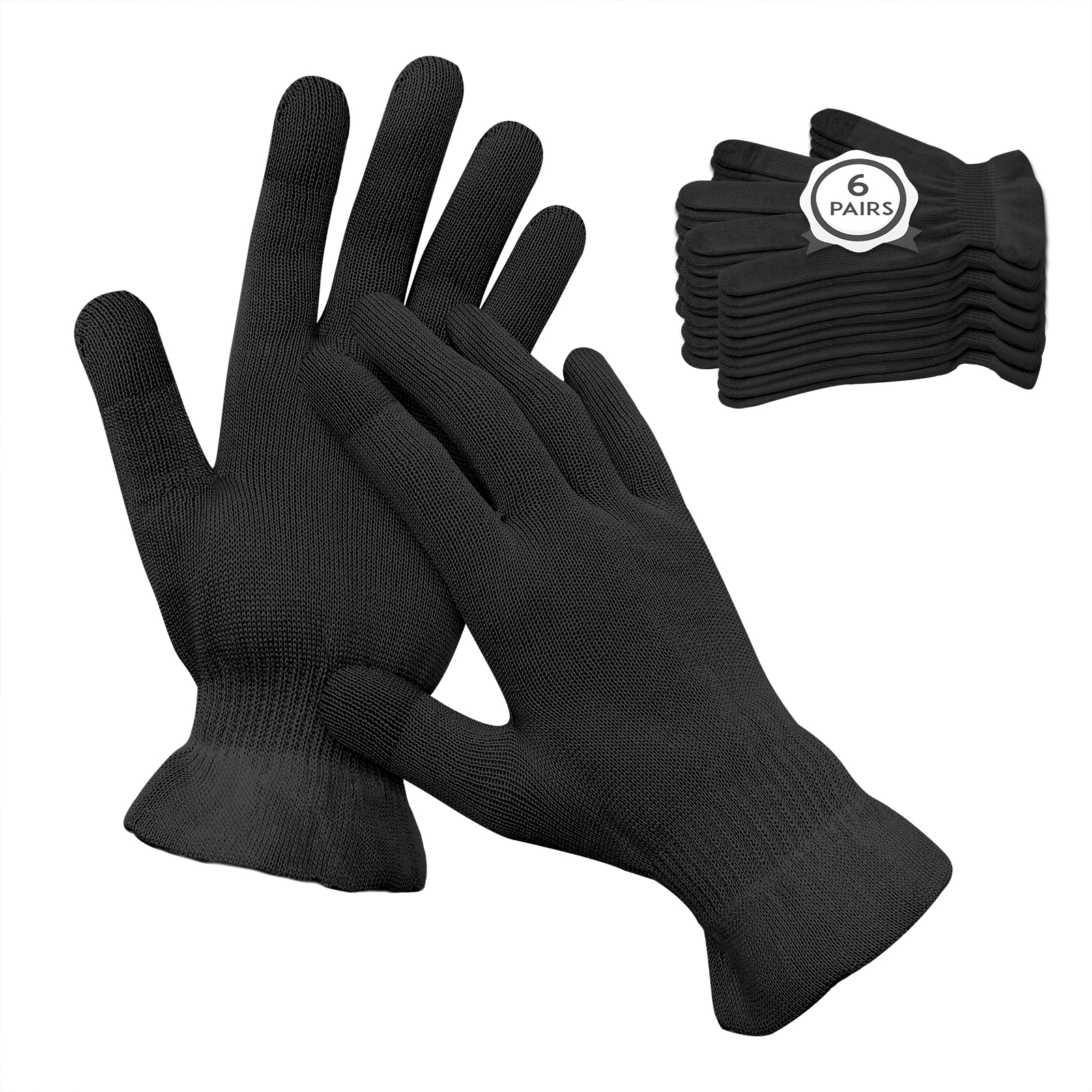 6 Pairs Moisturizing Touchscreen Gloves