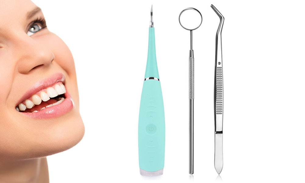 Electric Sonic Dental Calculus Plaque Remover Tool Kit