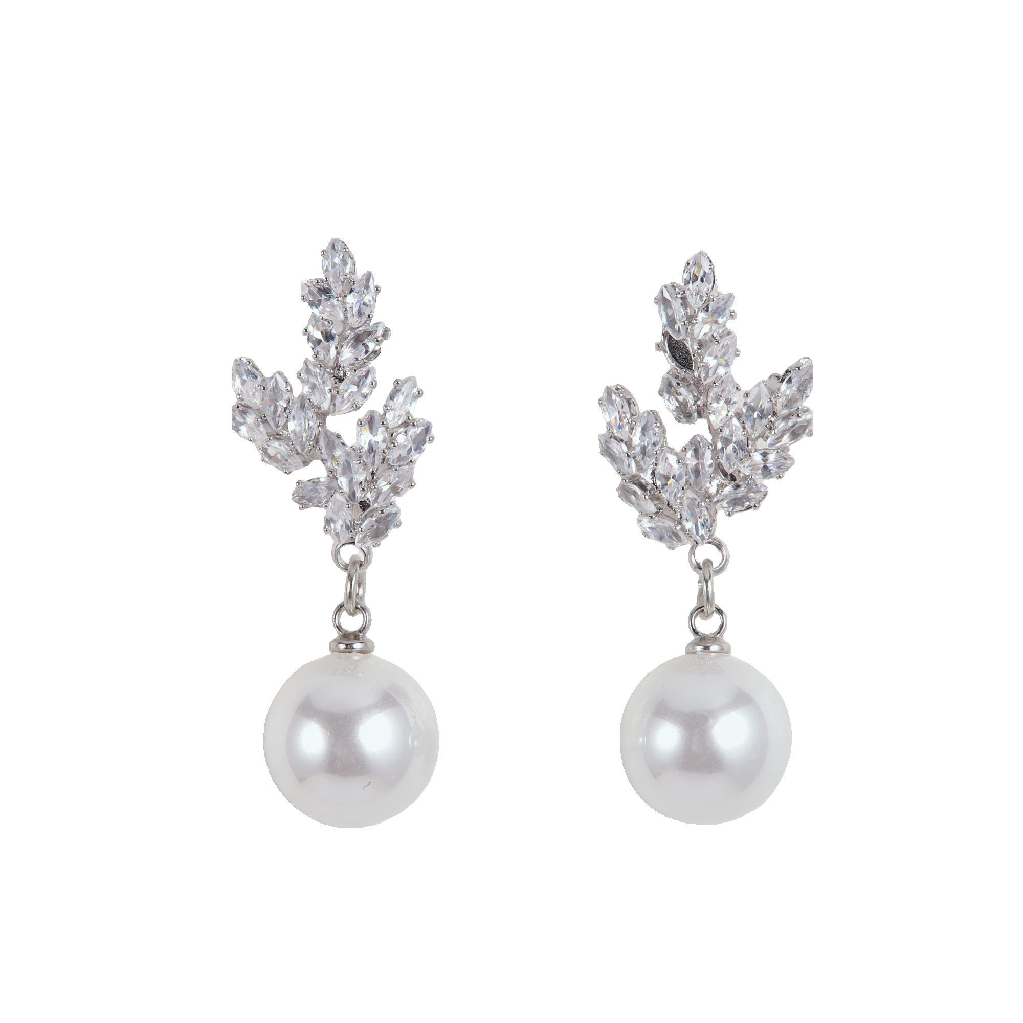 Stainless Steel Silver Tone Drop Earrings