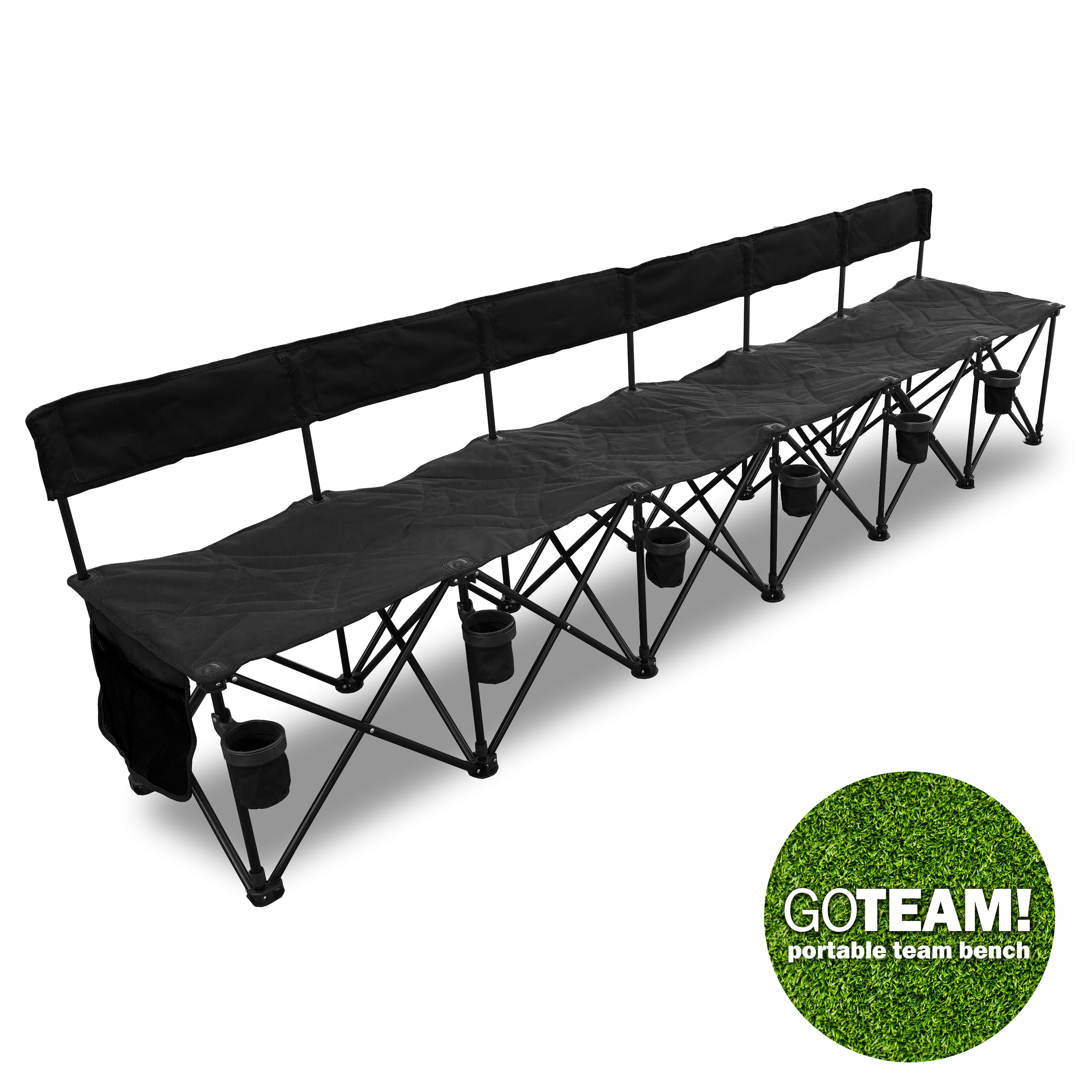 goteam! multi seat portable folding team bench - tanga