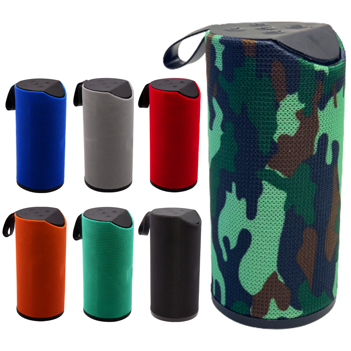Zummy Portable Webbed Canvas Fabric Bluetooth Wireless Speaker