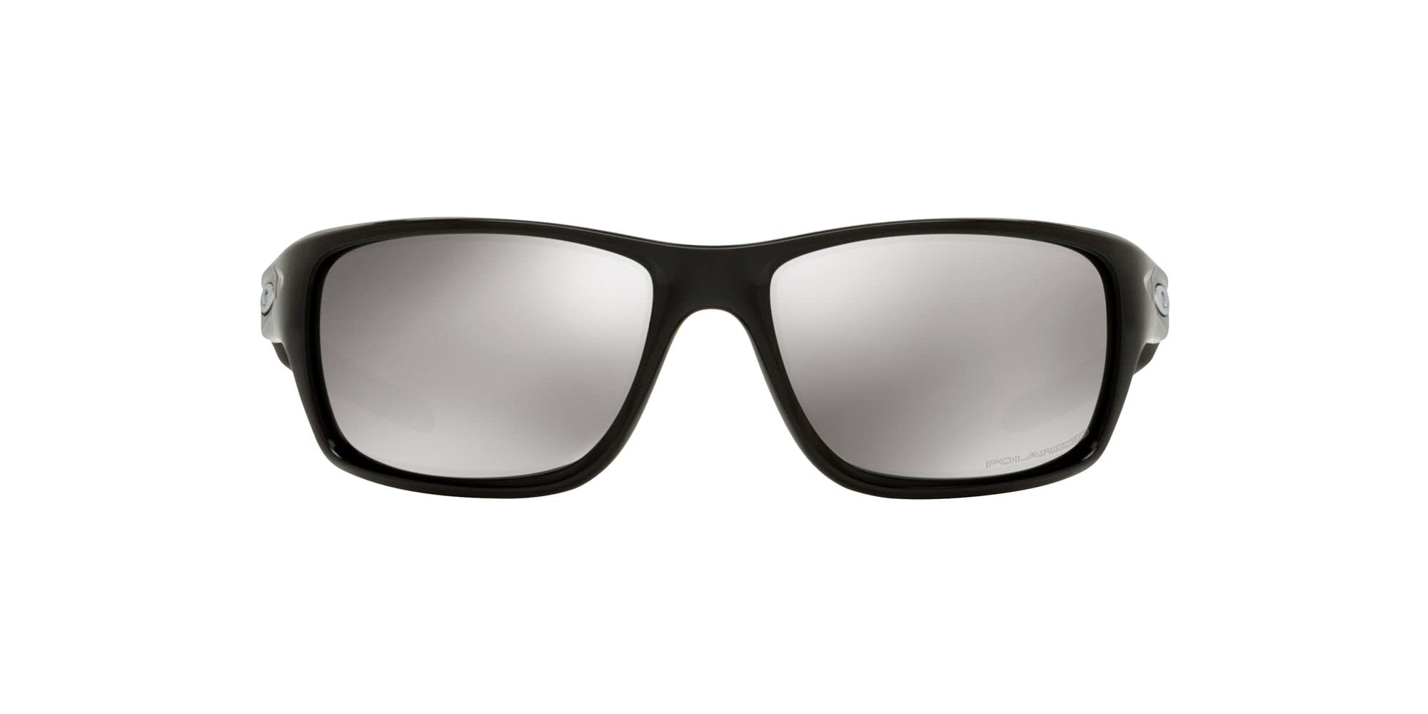 Oakley Men's OO9225 Polarized Rectangular Sunglasses, Polished Black, 60mm