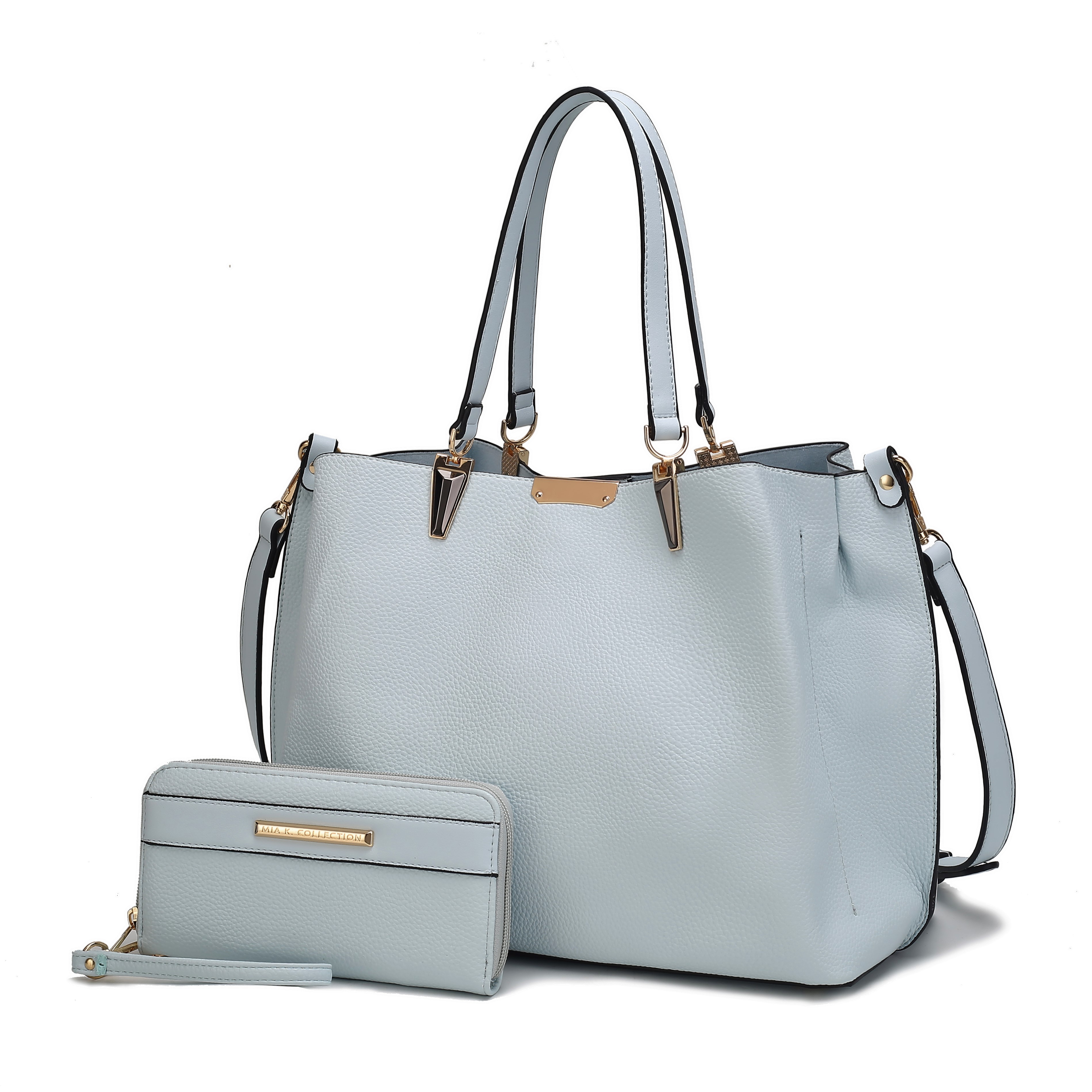 MKF Collection Kane Vegan Leather Women’s Satchel Bag with Wallet by Mia K