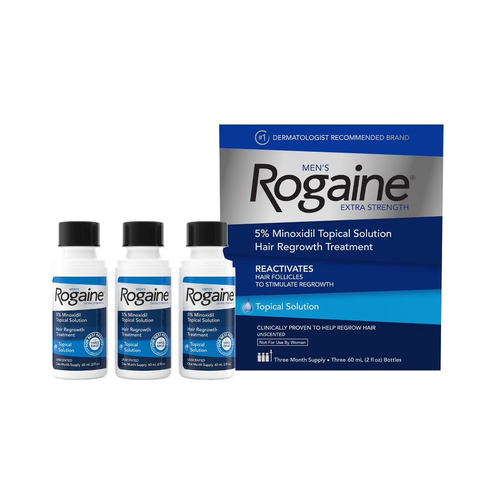 3 Month Trial Size Rogaine Men's Hair Treatment Solution