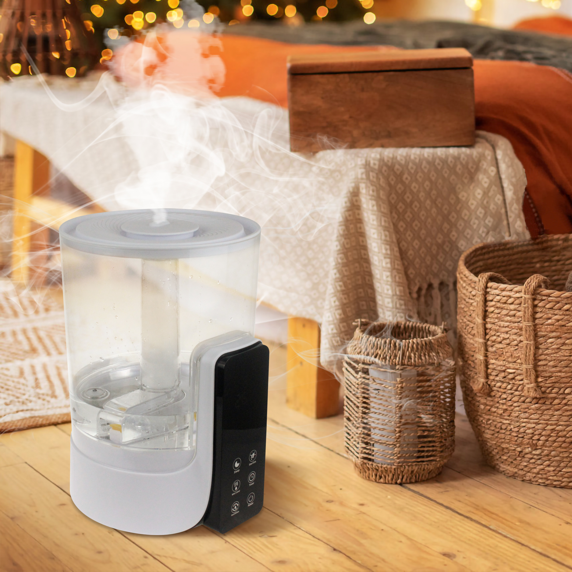 Smart Ultrasonic Humidifier and Aroma Diffuser