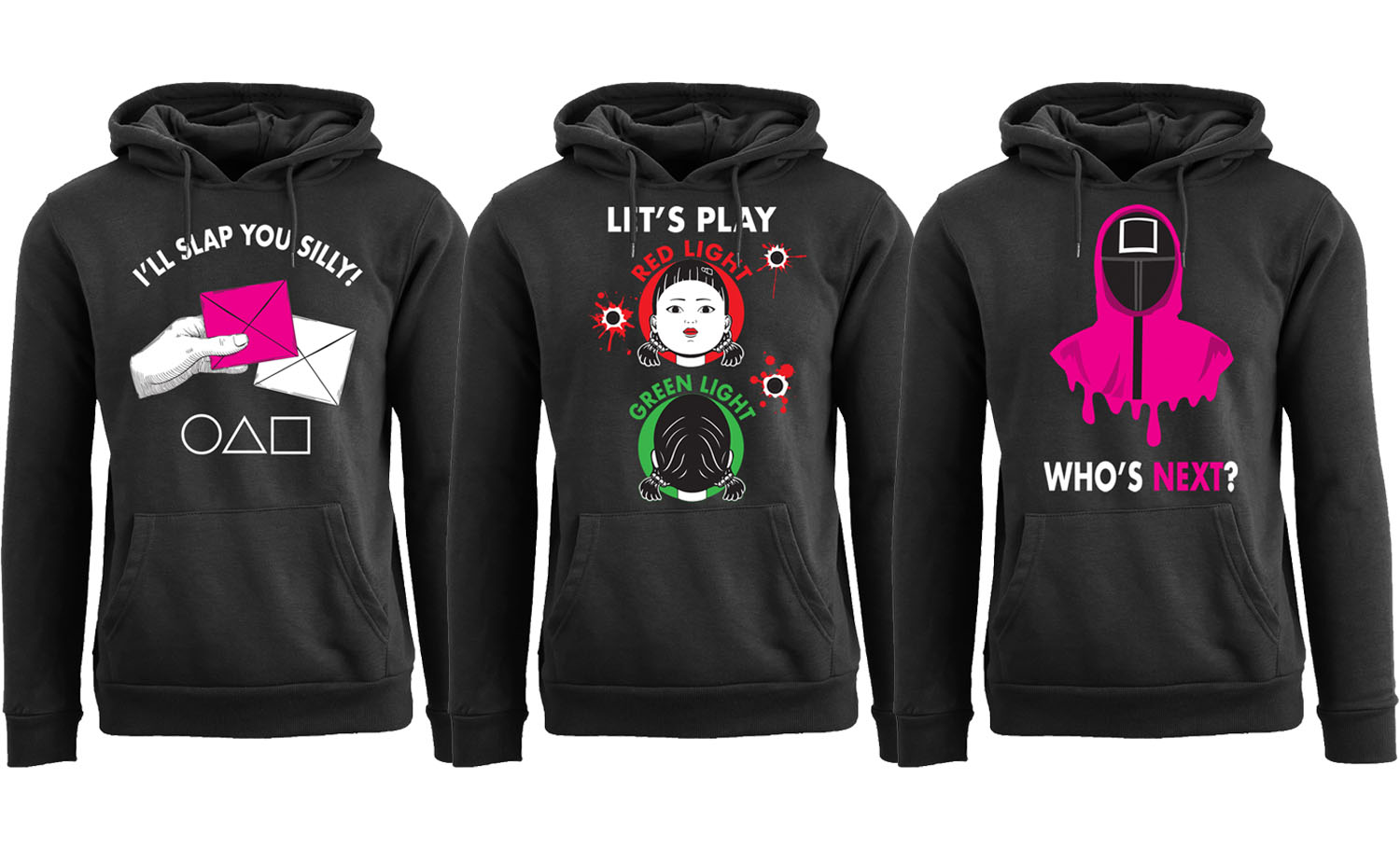 Men's Games of Squid Pull Over Hoodies