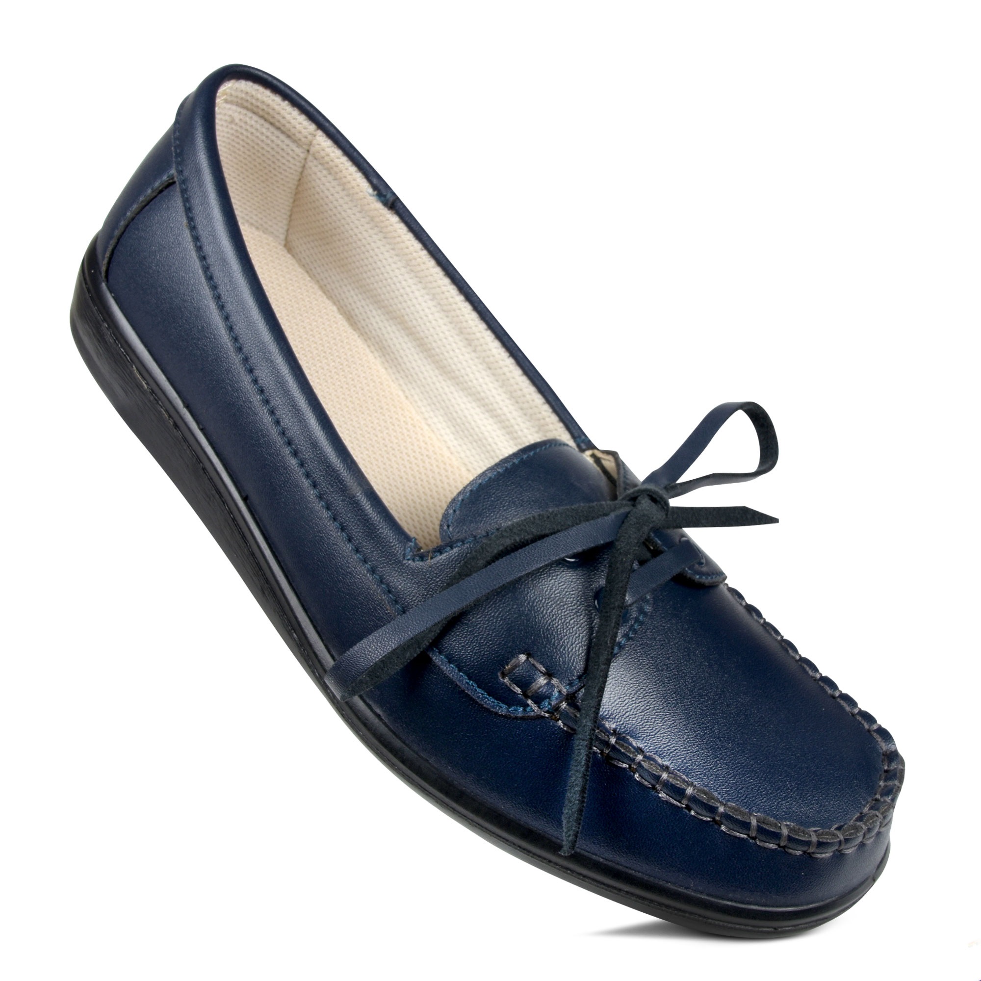 AEROSOFT Moxy Women's Comfortable Slip-on Flat Loafers