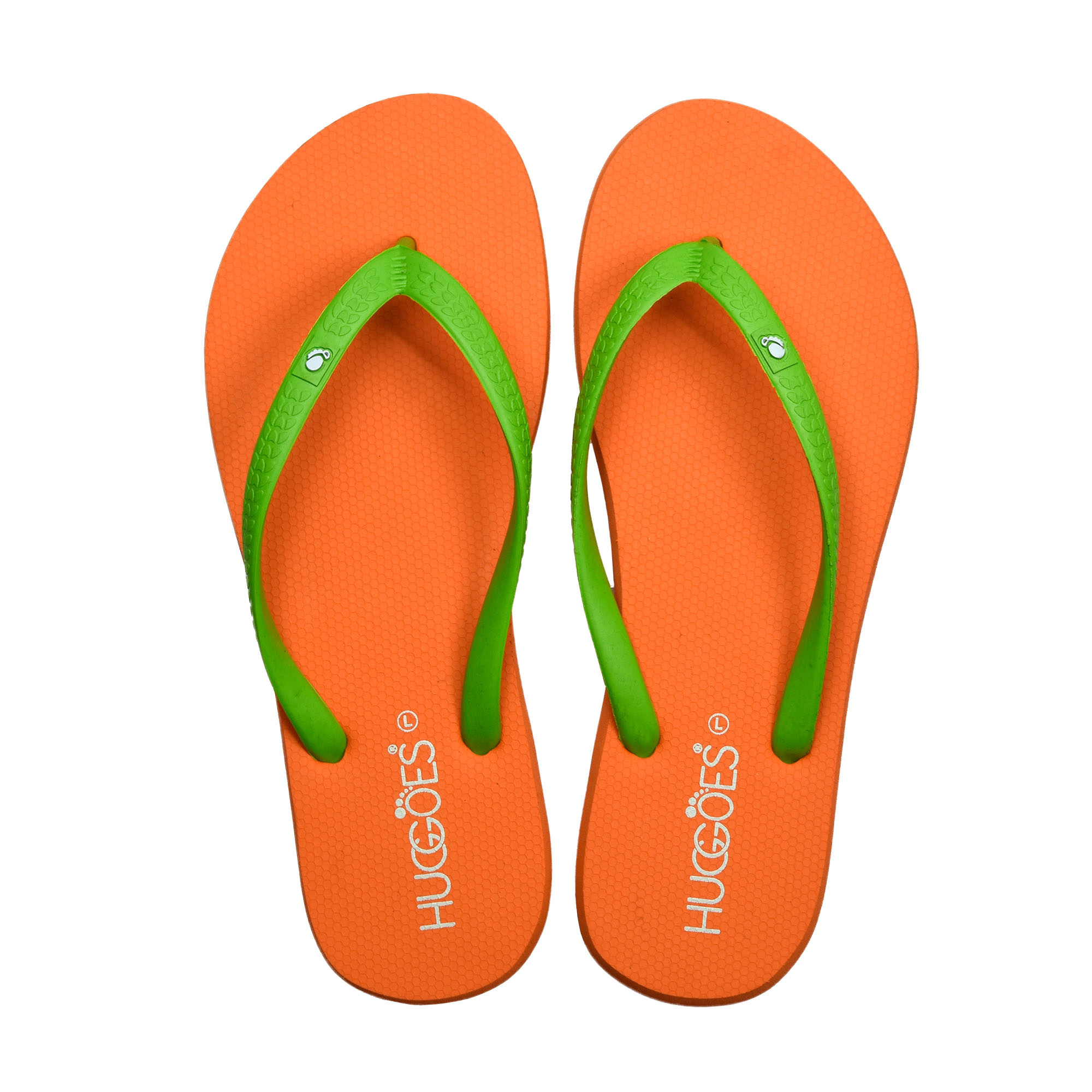 HUGGOES - Monarch Women's Natural Rubber Summer Flip-Flops