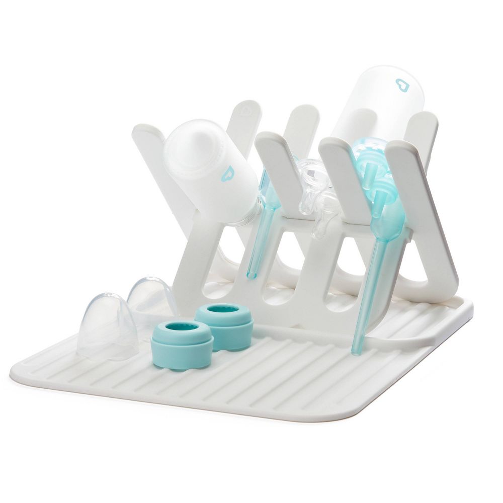 Munchkin Silicone Drying Rack & Mat - White: Freestanding