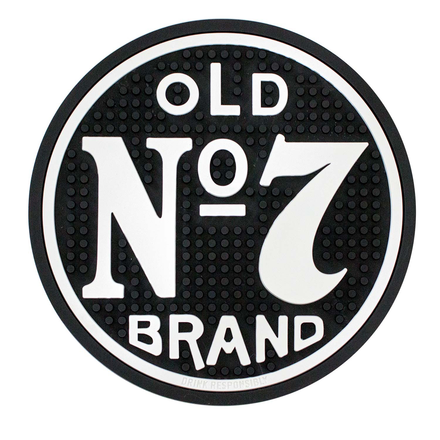 Jack Daniels Black Old No. 7 Round Bar Mat