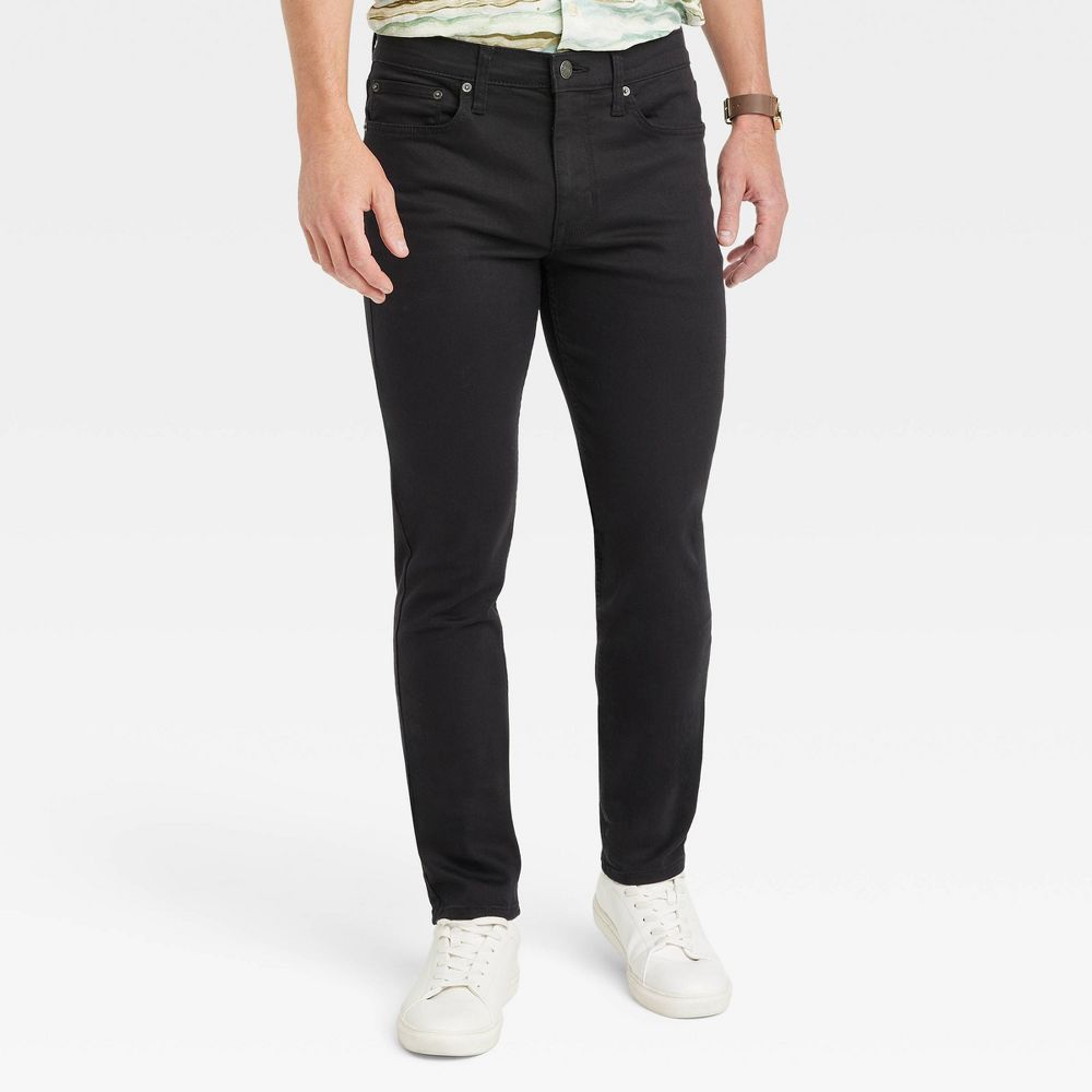 Goodfellow & Co Men's Mid Rise Slim Fit Full Skinny Jeans Heavyweight - Open Box