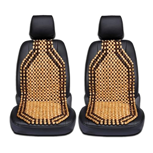 Zento Seat Beads Bead Seat Covers for Cars 2 Pieces of Natural Wooden Beads
