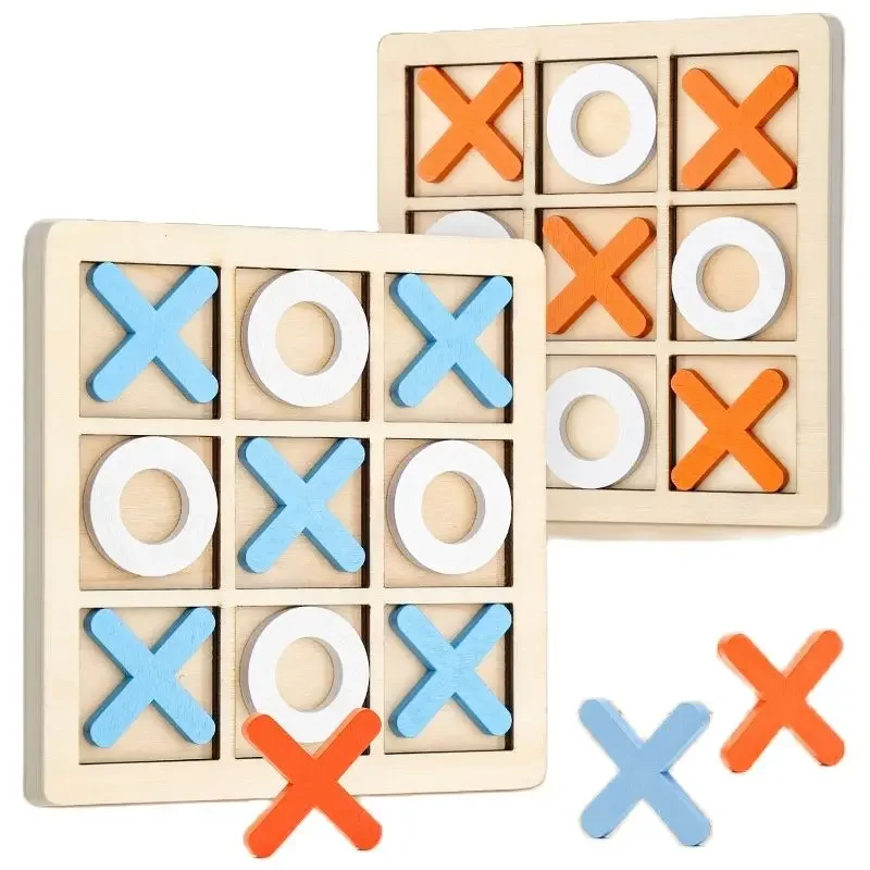 Montessori Play Game Wooden Toy Mini Chess Interaction Puzzle Training Brain Learing Early Educational Toys