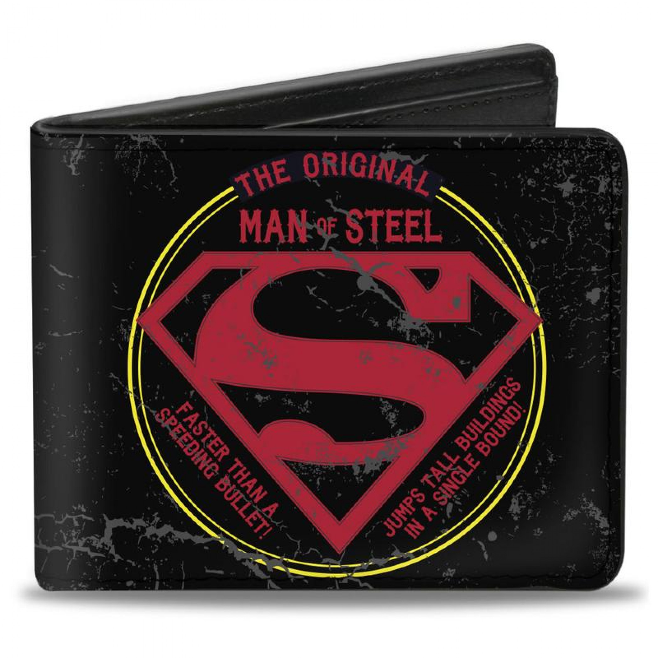 Superman DC Comics The Original Man of Steel Badge Bi Fold Wallet