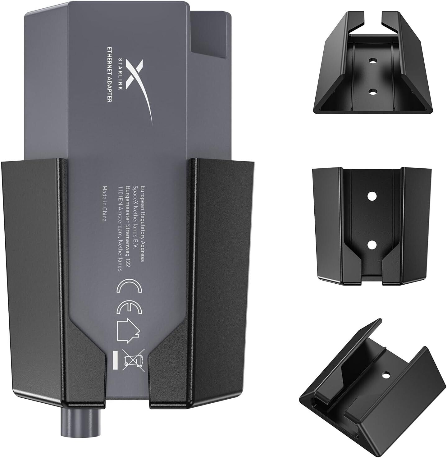 Ethernet Adapter Mount Compact Design Fits Starlink