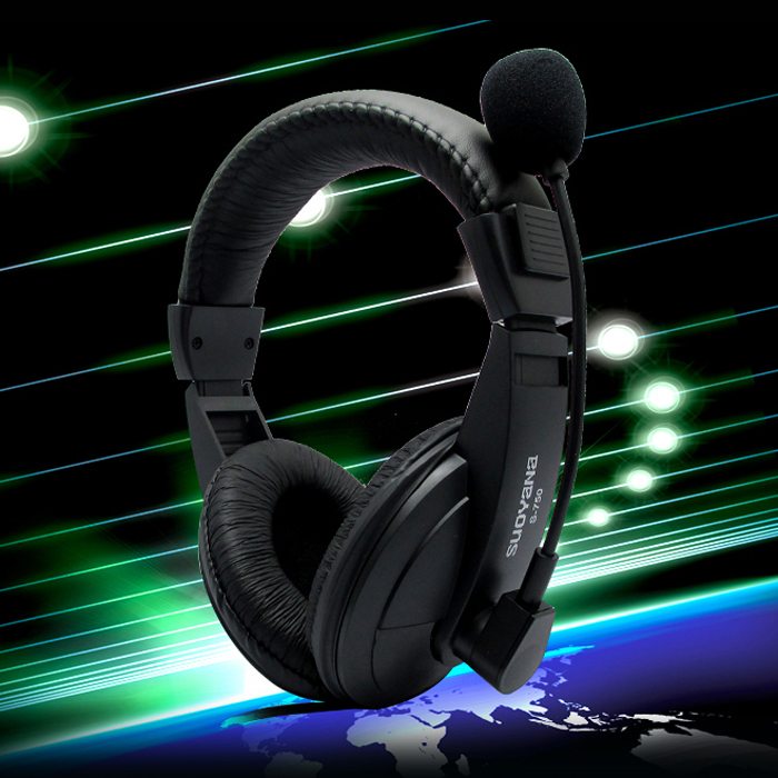 Suoyana Stereo Headband PC Notebook Gaming Headset Microphone Suoyana Stereo Headband PC Notebook Gaming Headset Microphone