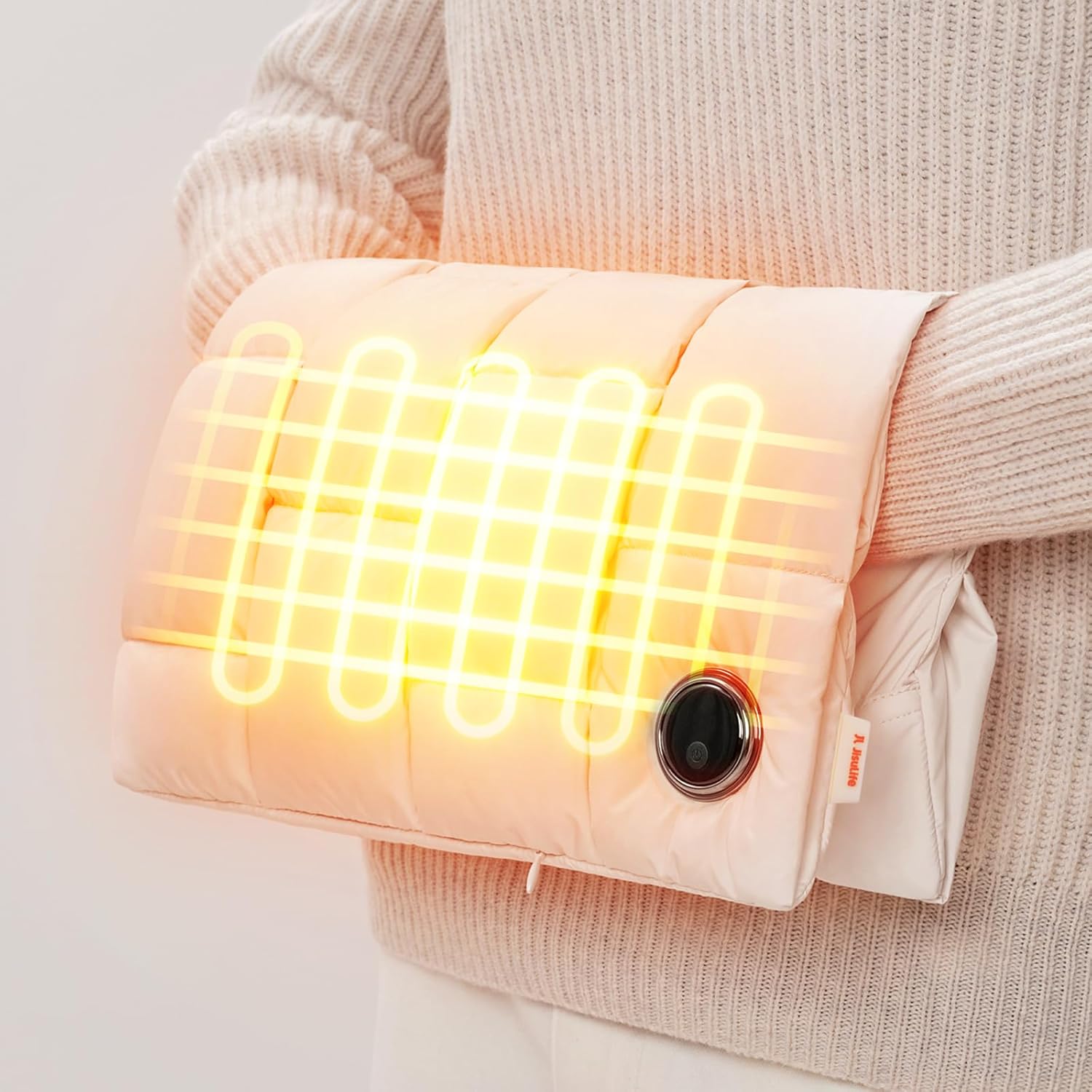 Heated Hand Warming Pouch with Rechargeable Power Bank