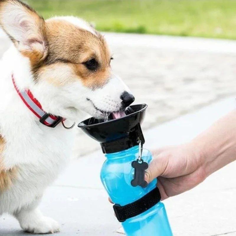 500ml Outdoor Portable Pet Dog Cat Water Bottle Extrusion Large Dog Travel Water Cup