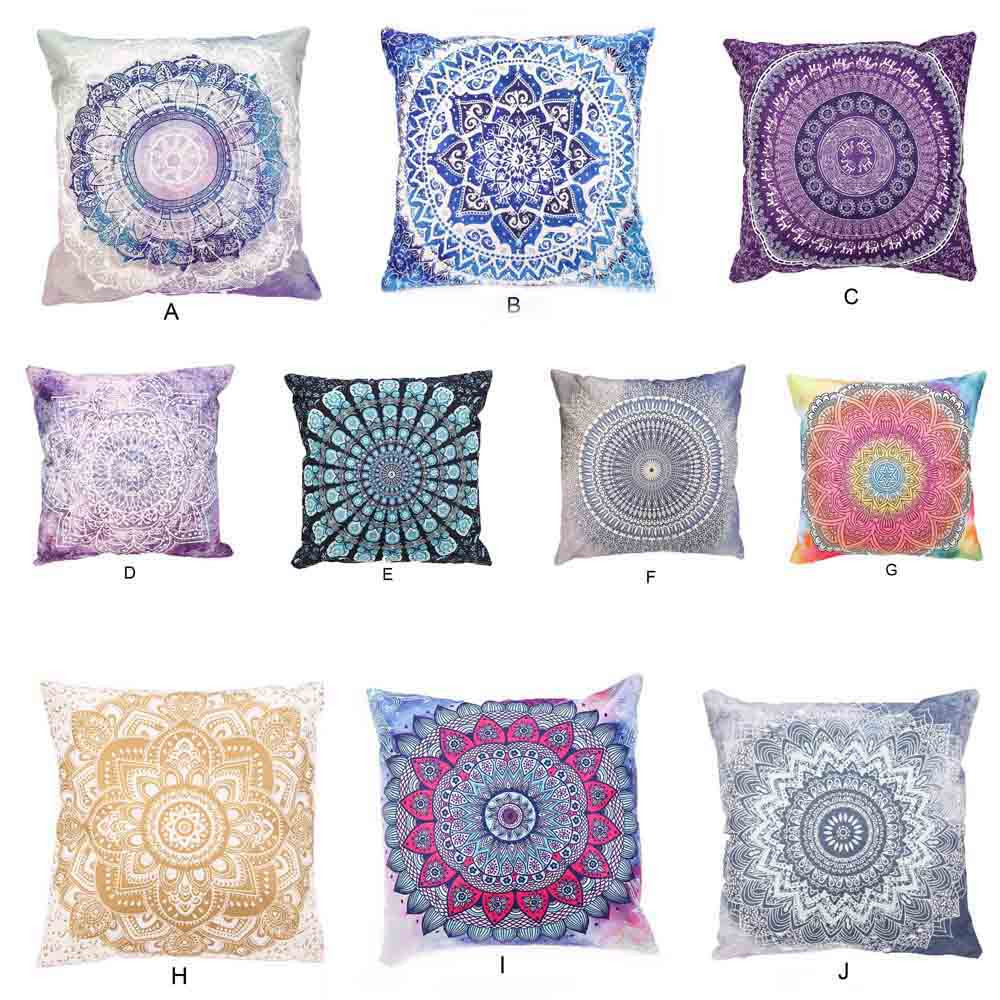 Bohemia Square Printing Pillow Case Cafe Home Decor Cushion Covers C80 Bohemia Square Printing Pillow Case Cafe Home Decor Cushion Covers C80