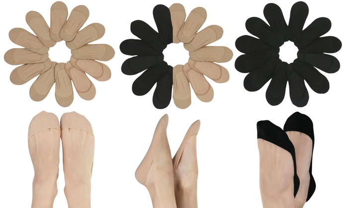 6-Pairs ToBeInStyle Women's Laser Cut Foot Cover Socks