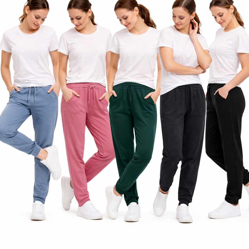 3 Pack: Women’s Fleece Lined Jogger Sweatpants with Thick Waistband Sizes S–XL