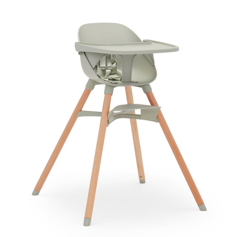 Lalo 3-in-1 High Chair – Sage Convertible with Tray & Harness