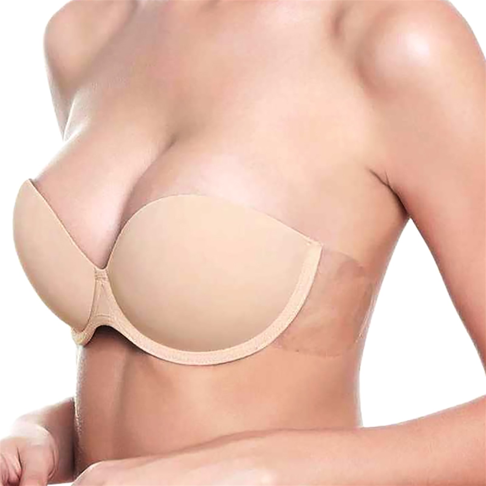 Self Adhesive Underwire Balconnette Backless Bra